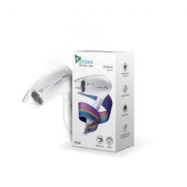 Syska HD1605 Hair Dryer with 1000 Watt,2 Speed Setting,2 Heat Setting- (White)