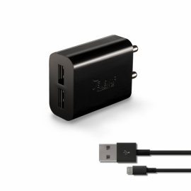 Syska WC-3AD Travel Charger-Black