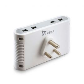 Syska SSK-MPS-0401 ABS 4 Way Power Plug